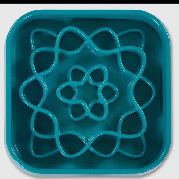 Interactive Slow Feeder Dog Bowl - Blue - Picture 6 of 8